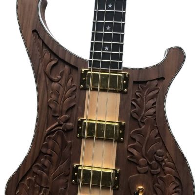 Custom Nova Lemmy Kilmister Engrave Carved 4004 Walnut Satin Bass