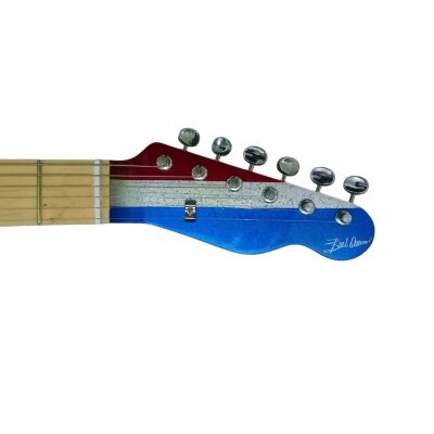 Custom Regent Buck Owens Red Blue Silver Sparkle Finish Guitar White Pickguard - Image 5