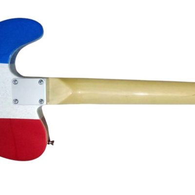 Custom Regent Buck Owens Red Blue Silver Sparkle Finish Guitar White Pickguard - Image 6