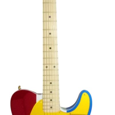 Custom Regent Buck Owens Red Blue Silver Sparkle Finish Guitar Gold Pickguard - Image 2