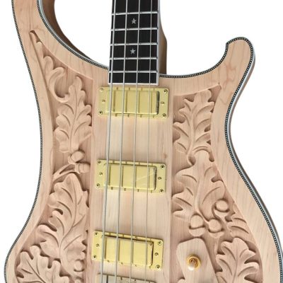 Custom Nova Lemmy Kilmister Carved Engrave 4004 No Paint 4 String Bass