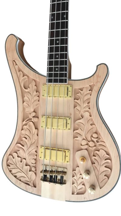 Custom Nova Lemmy Kilmister Carved Engrave 4003 No Paint 4 String Bass