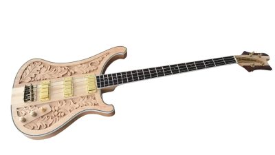 Custom Nova Lemmy Kilmister Carved Engrave 4003 No Paint 4 String Bass - Image 4