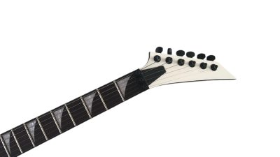Custom Race Explorer Flying V Blue Bevel White Electric Guitar Floyd Rose Tremolo - Image 7
