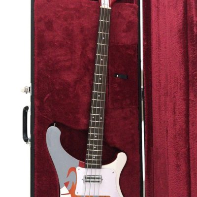 Custom Nova 4001 Psychedelic Paul McCartney Cherry Fireglo Bass - Image 4