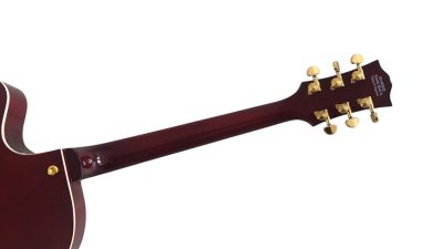 Custom Crown Hollow Body Archtop Cutaway Fhole Red Claret Solid Spruce Top Guitar - Image 3
