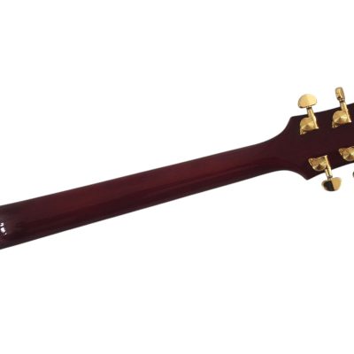 Custom Crown Hollow Body Archtop Cutaway Fhole Red Claret Solid Spruce Top Guitar - Image 3