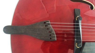 Custom Crown Hollow Body Archtop Cutaway Fhole Red Claret Solid Spruce Top Guitar - Image 6