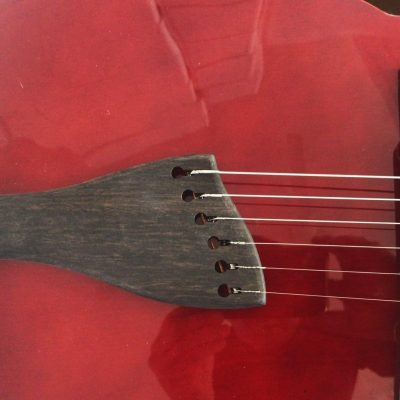 Custom Crown Hollow Body Archtop Cutaway Fhole Red Claret Solid Spruce Top Guitar - Image 6