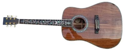 Custom Vertex D45S Koa Body Intricate Vine Style Inlays Acoustic Fishman Pickups Guitar - Image 2