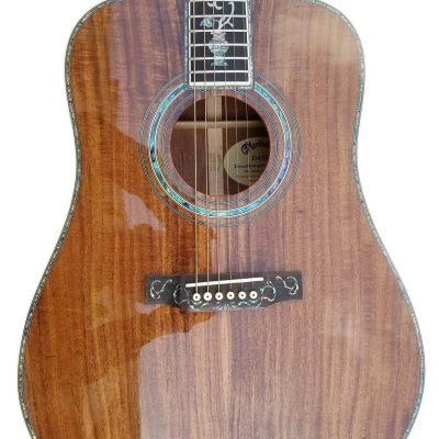 Custom Vertex D45S Koa Body Intricate Vine Style Inlays Acoustic Fishman Pickups Guitar