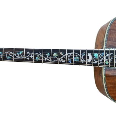 Custom Vertex D45S Koa Body Intricate Vine Style Inlays Acoustic Fishman Pickups Guitar - Image 4