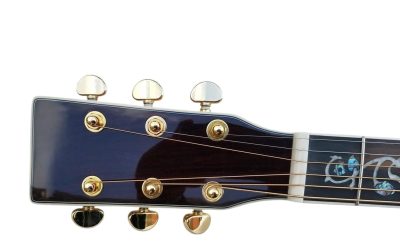 Custom Vertex D45S Koa Body Intricate Vine Style Inlays Acoustic Fishman Pickups Guitar - Image 5