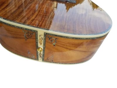 Custom Vertex D45S Koa Body Intricate Vine Style Inlays Acoustic Fishman Pickups Guitar - Image 7