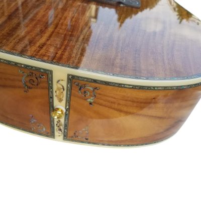 Custom Vertex D45S Koa Body Intricate Vine Style Inlays Acoustic Fishman Pickups Guitar - Image 7