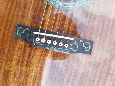 Custom Vertex D45S Koa Body Intricate Vine Style Inlays Acoustic Fishman Pickups Guitar - Image 8