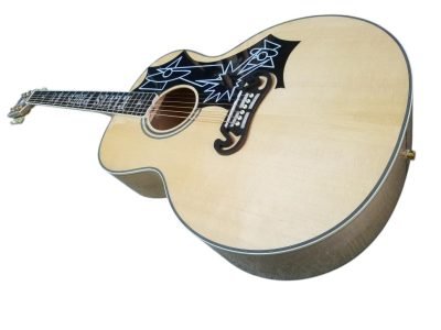 Custom Crown SJ200 Elvis Natural Acoustic Electric Guitar - Image 6