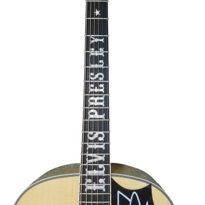 Custom Crown SJ200 Elvis Natural Acoustic Electric Guitar - Image 7