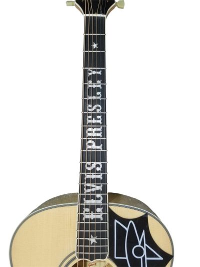 Custom Crown SJ200 Elvis Natural Acoustic Electric Guitar - Image 7