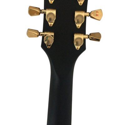 Custom Obsidian James Iron Cross Matte Black Aged Relic Electric Guitar - Image 3
