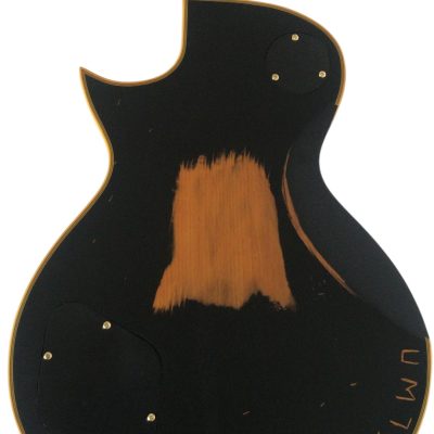 Custom Obsidian James Iron Cross Matte Black Aged Relic Electric Guitar - Image 4