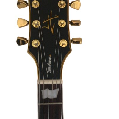 Custom Obsidian James Iron Cross Matte Black Aged Relic Electric Guitar - Image 7