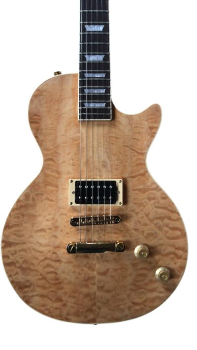 Custom Crown Quilted Maple Top Birdseye Single Pickup Guitar