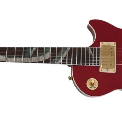 Custom Crown Red Flame Maple Top Snakepit Slash Guitar - Image 3