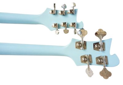 Custom Nova 4080 Geddy Lee Double Neck Blue Boy 4 String Bass 6 String Guitar - Image 3