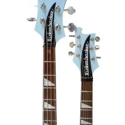Custom Nova 4080 Geddy Lee Double Neck Blue Boy 4 String Bass 6 String Guitar - Image 7