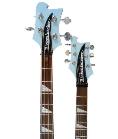 Custom Nova 4080 Geddy Lee Double Neck Blue Boy 4 String Bass 6 String Guitar - Image 7
