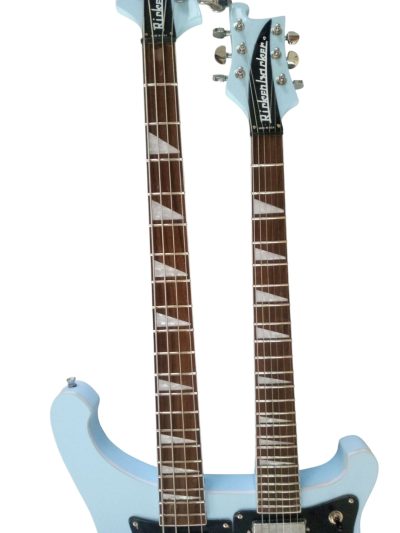 Custom Nova 4080 Geddy Lee Double Neck Blue Boy 4 String Bass 6 String Guitar - Image 8