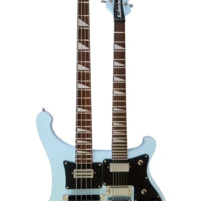 Custom Nova 4080 Geddy Lee Double Neck Blue Boy 4 String Bass 6 String Guitar - Image 9
