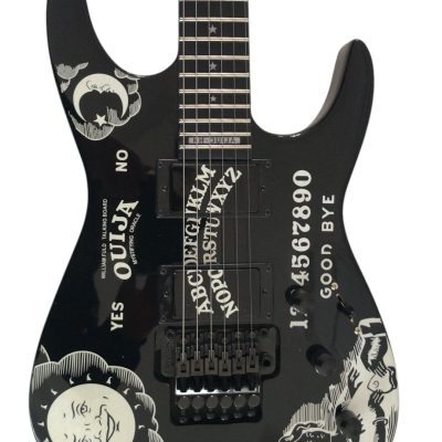 Custom Obsidian Kirk Hammett Ouija Black Guitar