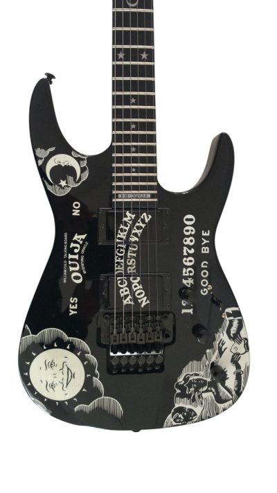 Custom Obsidian Kirk Hammett Ouija Black Guitar