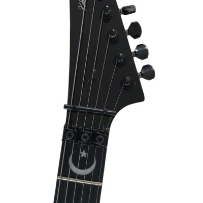 Custom Obsidian Kirk Hammett Ouija Black Guitar - Image 3