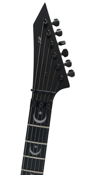 Custom Obsidian Kirk Hammett Ouija Black Guitar - Image 3