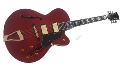 Custom Crown L5 Byrdland Wine Red Metallic Fhole Hollow Body Jazz Guitar - Image 7