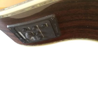 Custom Vertex D45 Natural Aged Amber Yellow Solid Spruce Top Acoustic Fishman Pickups Guitar - Image 6