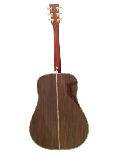 Custom Vertex D45 Natural Aged Amber Yellow Solid Spruce Top Acoustic Fishman Pickups Guitar - Image 7