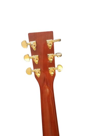 Custom Vertex D45 Natural Aged Amber Yellow Solid Spruce Top Acoustic Fishman Pickups Guitar - Image 8