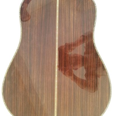 Custom Vertex D45 Natural Aged Amber Yellow Solid Spruce Top Acoustic Fishman Pickups Guitar - Image 9