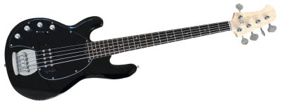 Custom Aether Sting Black 5 String 1 Pickup Bass - Image 3