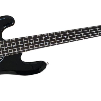 Custom Aether Sting Black 5 String 1 Pickup Bass - Image 3