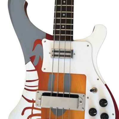 Custom Nova 4001 Psychedelic Paul McCartney Cherry Fireglo 4 String Bass