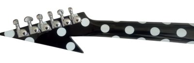 Custom Crown Randy Rhoads I Flying V Black Polka Dots Electric Guitar - Image 6