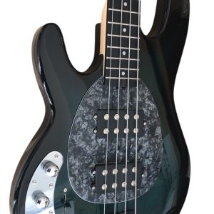 Custom Aether Ernie Stingray Blackburst Teal 4 String Bass