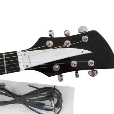 Custom Nova Jetglo Black 325 C64 Electric Guitar - Image 3