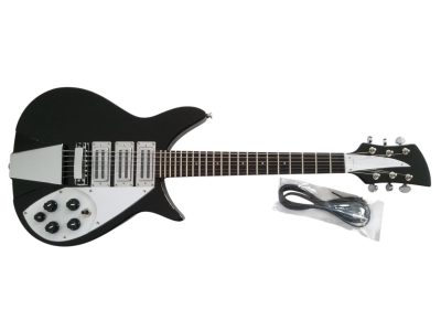 Custom Nova Jetglo Black 325 C64 Electric Guitar - Image 4