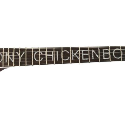 Custom Crown Flying V Red Metallic Custom Fretboard Inlay Guitar - Image 3
